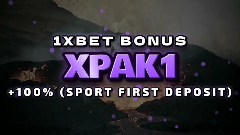 1xbet welcome bonus, how the 100% first deposit offer and promo code XPAK1 actually work